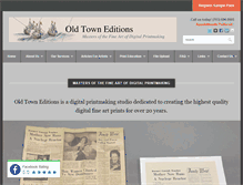 Tablet Screenshot of oldtowneditions.com